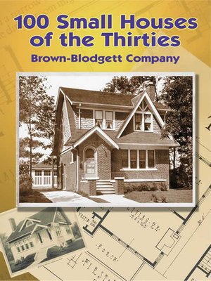 cover image of 100 Small Houses of the Thirties